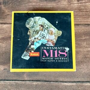 Kodak Instamatic M18 Movie Outfit Super 8 Film Camera Electric Eye Zoom Lens
